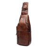 Image of Men Genuine Leather Business Casual  Shoulder Crossbody Bag