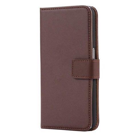 Genuine Leather Wallet Flip Case for iPhone