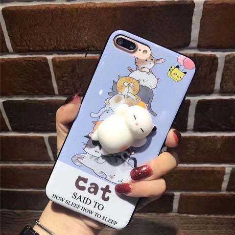 3D Squishy Cute Phone Case For iPhone