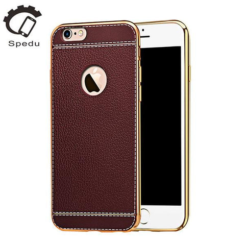 Luxury Plating Frame Clear Cover For iPhone