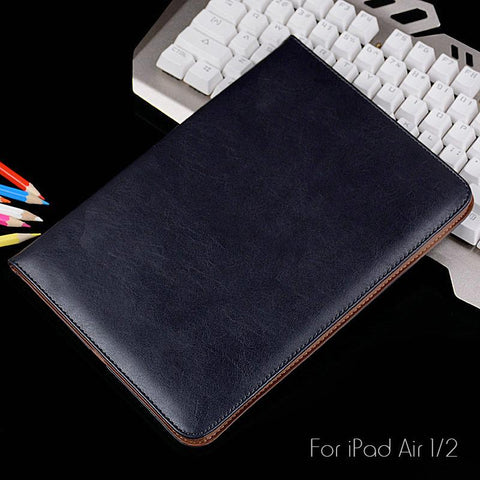 Luxury Shockproof Automatic Wake Sleep Smart Cover Leather Case For iPad Air/Air 2