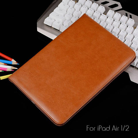 Luxury Shockproof Automatic Wake Sleep Smart Cover Leather Case For iPad Air/Air 2