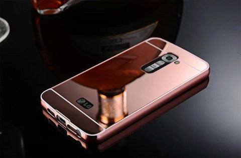 Aluminum Metal Frame Mirror Cover For LG V10