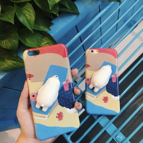 3D Squishy Cute Phone Case For iPhone