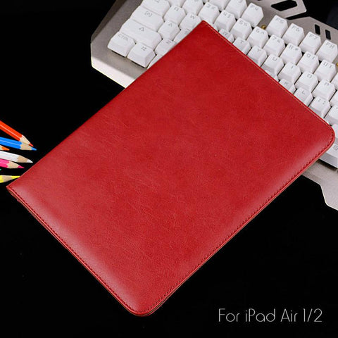 Luxury Shockproof Automatic Wake Sleep Smart Cover Leather Case For iPad Air/Air 2