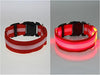 Image of Glow LED Dog Pet Cat Flashing Light Up Nylon Collar Night Safety Collars