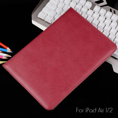 Luxury Shockproof Automatic Wake Sleep Smart Cover Leather Case For iPad Air/Air 2