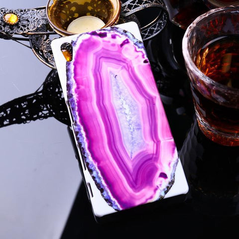 Marble Stone  Cover For Sony Xperia