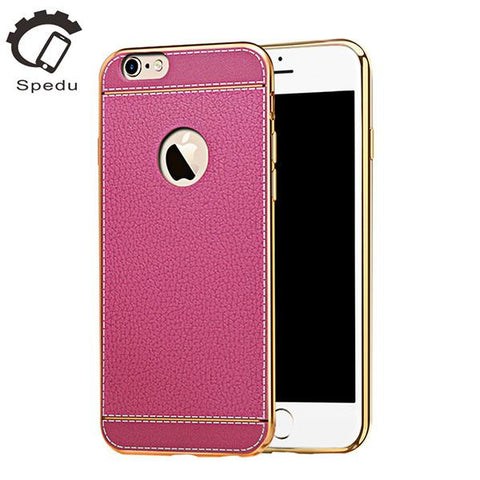 Luxury Plating Frame Clear Cover For iPhone