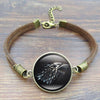 Image of Game of Thrones Stark Wolf Charm Bracelet