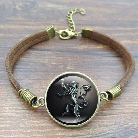 Game of Thrones Stark Wolf Charm Bracelet