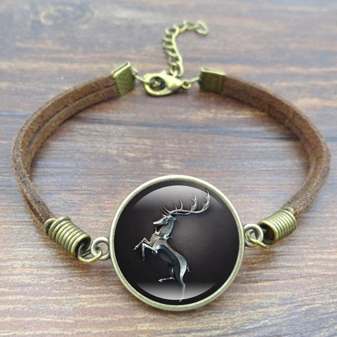 Game of Thrones Stark Wolf Charm Bracelet