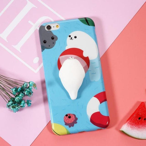 3D Squishy Cute Phone Case For iPhone