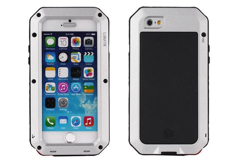 Waterproof Shockproof Aluminum Gorilla Metal Case For Iphone & Tempered glass