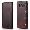 Image of Genuine Real Leather Wallet Full-Body Protective For Samsung Galaxy S8 S8 Plus