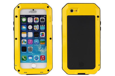 Waterproof Shockproof Aluminum Gorilla Metal Case For Iphone & Tempered glass