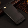 Image of Metalic Silicon Plastic Coque With Card Holder Slot iPhone Case