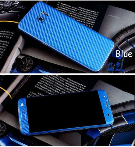 3D Carbon Fiber Full Body Back Film Sticker Case Cover Wrap Skin