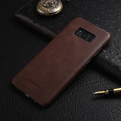 Frosted Genuine Leather For Samsung Galaxy S8 S8+