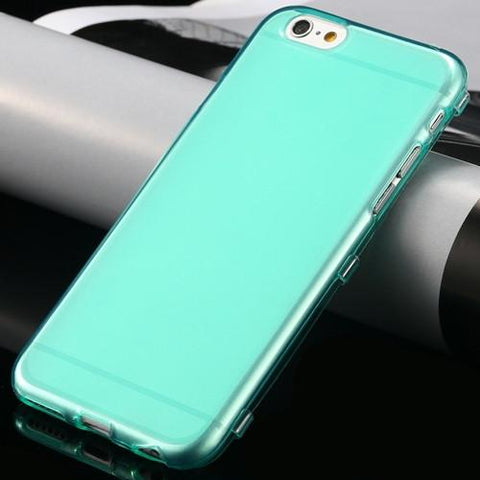 Fashion Soft Transparent TPU Gel case for iPhone