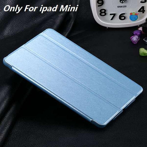 Flip Luxury Leather Transparent Clear Back Case For Apple ipad mini 1 2 3 Retina