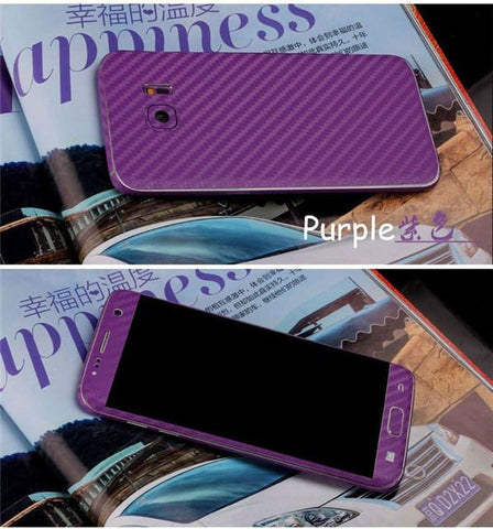 3D Carbon Fiber Full Body Back Film Sticker Case Cover Wrap Skin