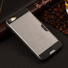 Image of Metalic Silicon Plastic Coque With Card Holder Slot iPhone Case