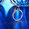 Image of White Gold Color Purple Ring